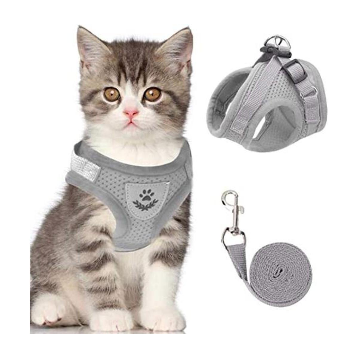 Arnés de chaleco para gatos y chaleco para perros pequeños
