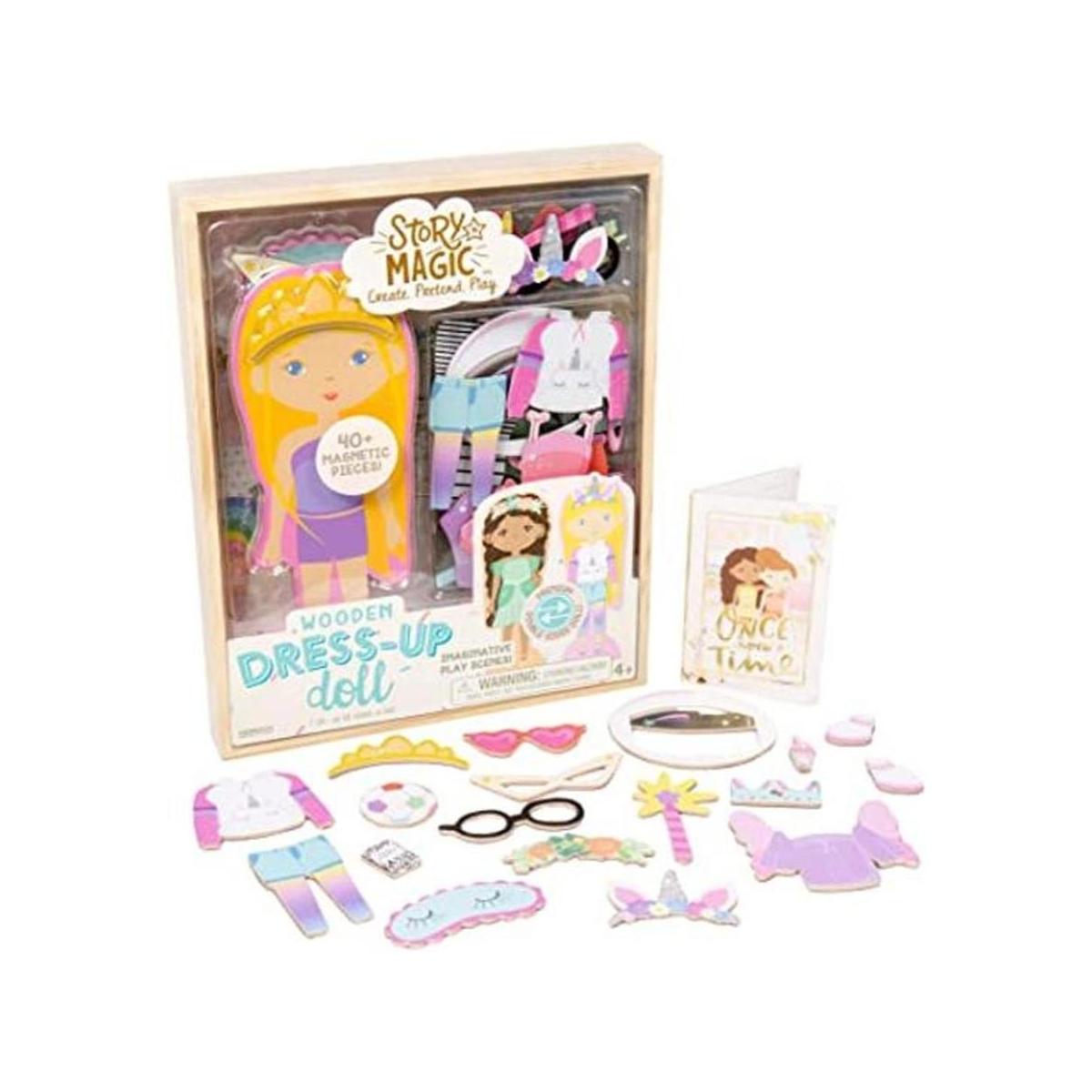Muñeca de madera para disfrazar de Story Magic de Horizon