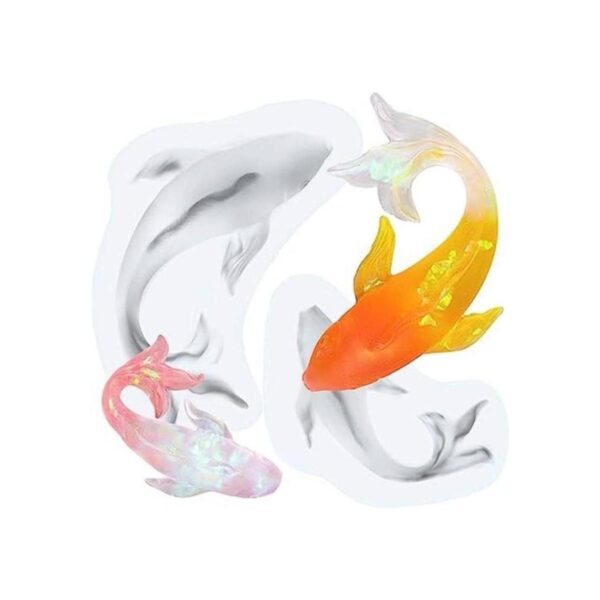 Goldfish Moldes de silicona de resina epoxi para hacer_1