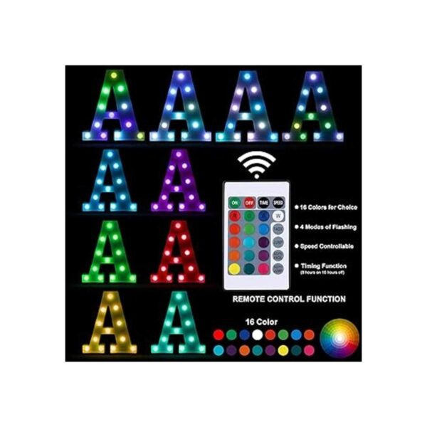 Foaky Letras para marquesina con luces de colores LED_4