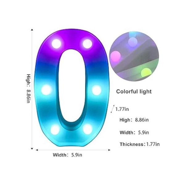 Foaky Letras para marquesina con luces de colores LED_2