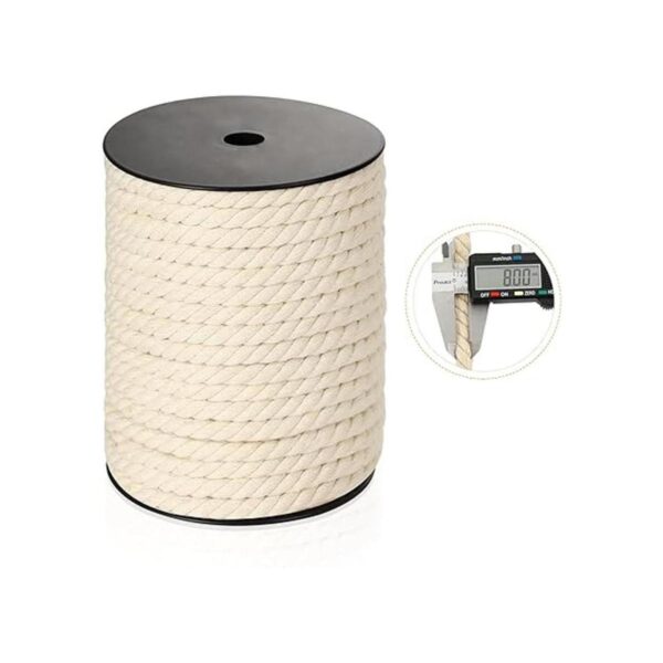Cordón de macramé de 0.315 in x 33 yardas cuerda de