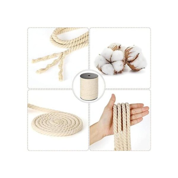 Cordón de macramé de 0.315 in x 33 yardas cuerda de