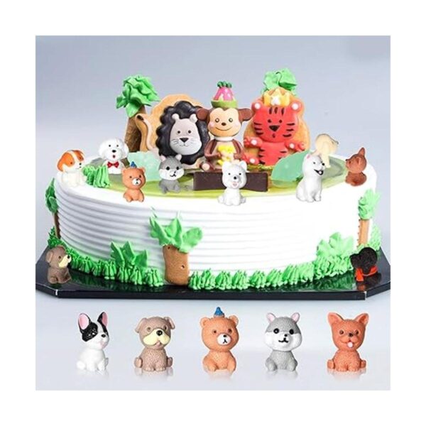 Juego de 40 figuras de mini perro juguete realista