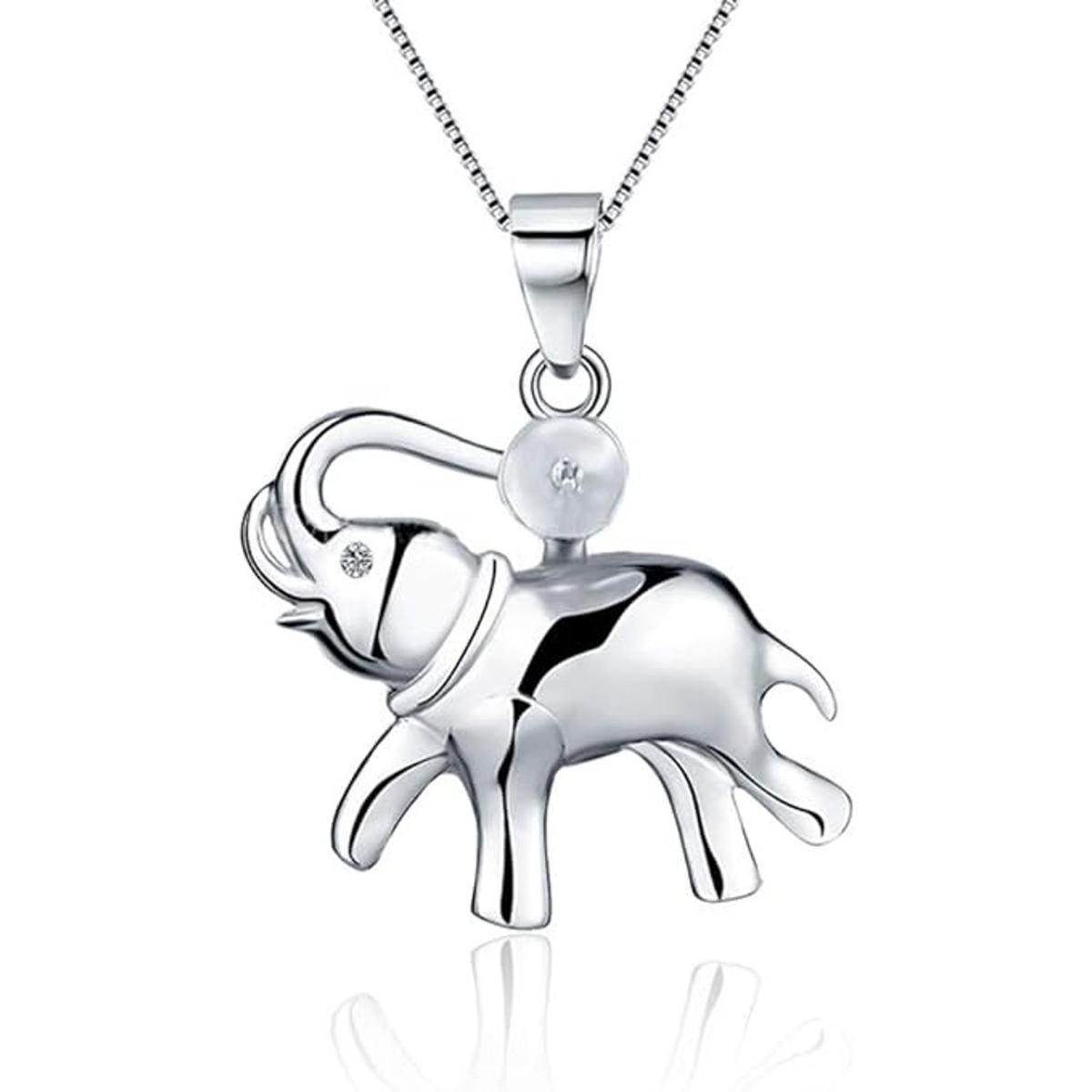 LGSY Colgante de fianza de elefante de plata de ley para
