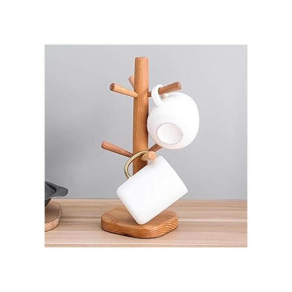 Hooshion Soporte para tazas de madera soporte para tazas