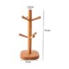 Hooshion Soporte para tazas de madera soporte para tazas