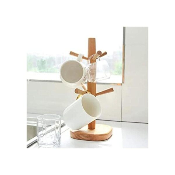 Hooshion Soporte para tazas de madera soporte para tazas