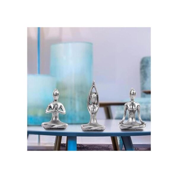 Leekung Decoración de meditación de yoga estatua de_4