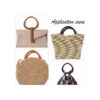PH PandaHall Manija de bolso en forma de D asas de madera