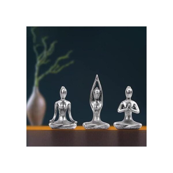 Leekung Decoración de meditación de yoga estatua de_5