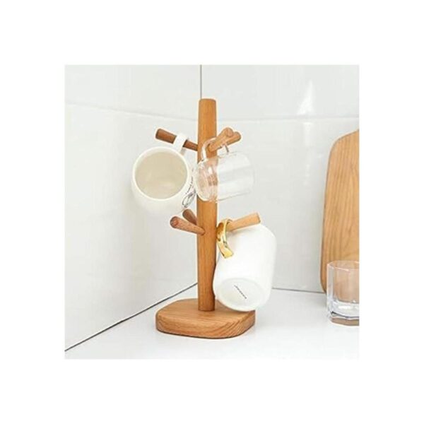 Hooshion Soporte para tazas de madera soporte para tazas
