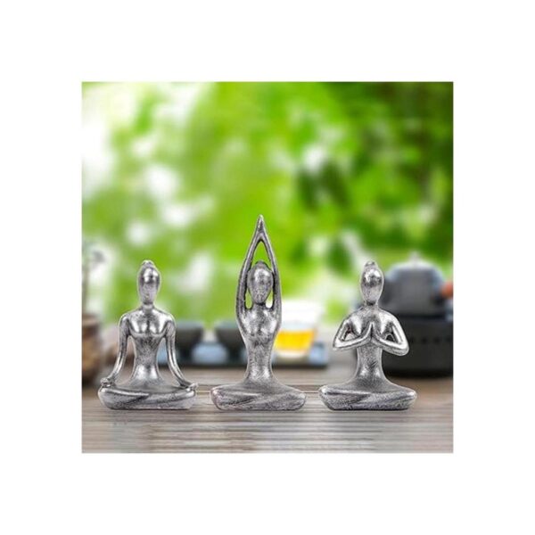 Leekung Decoración de meditación de yoga estatua de_6