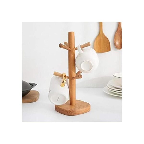 Hooshion Soporte para tazas de madera soporte para tazas
