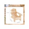 4 sillas de madera estilo Adirondack miniatura casa de_2