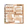 4 sillas de madera estilo Adirondack miniatura casa de_3