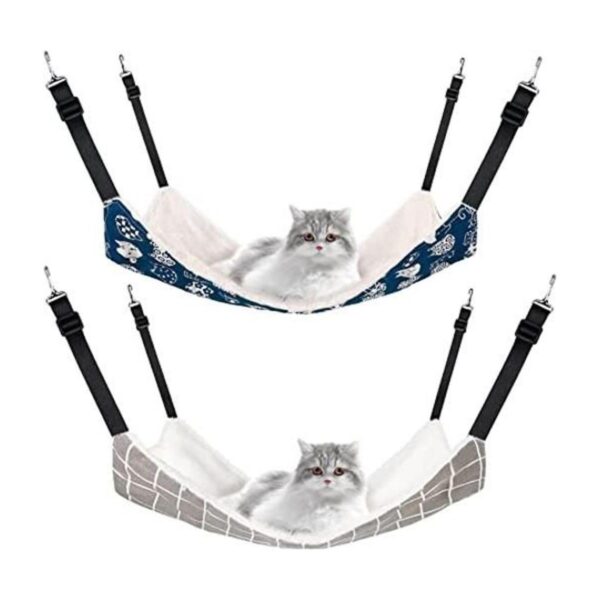 Hamaca colgante reversible para gatos suave_1