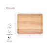 KitchenAid Tabla de cortar clásica de madera de goma con
