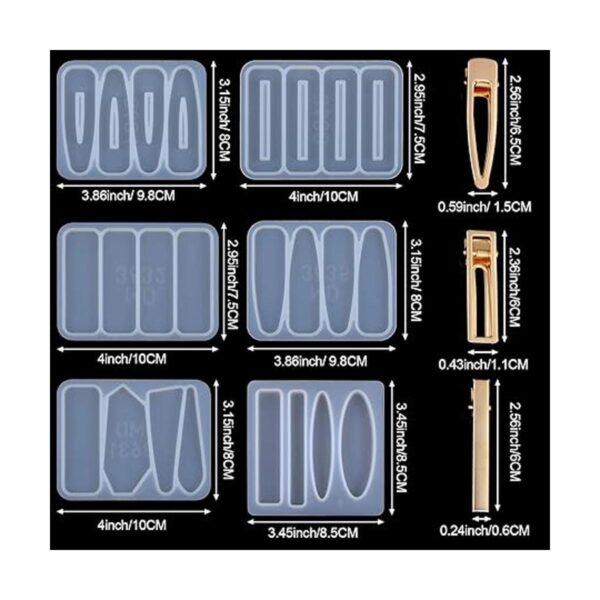 Juego de moldes para moldear horquillas de pelo de 36