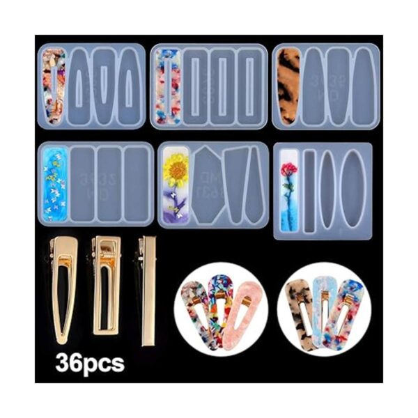 Juego de moldes para moldear horquillas de pelo de 36
