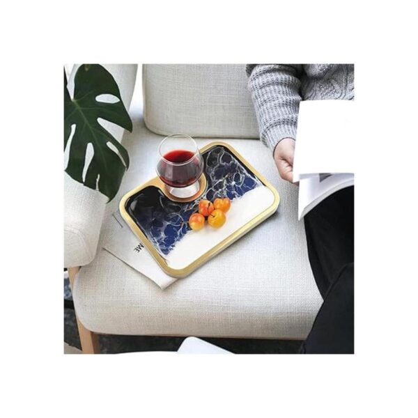 KyeeaDIY Bandeja rectangular de resina para desayuno