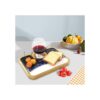 KyeeaDIY Bandeja rectangular de resina para desayuno