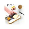 KyeeaDIY Bandeja rectangular de resina para desayuno