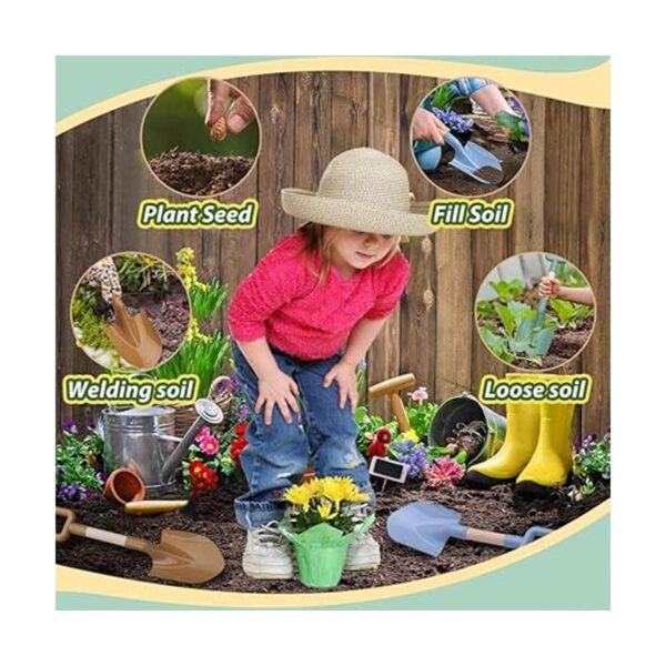 Palas de herramientas de jardín de madera para niños 16_4