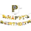 MATTTIME Construcción Cartel de 2 cumpleaños para