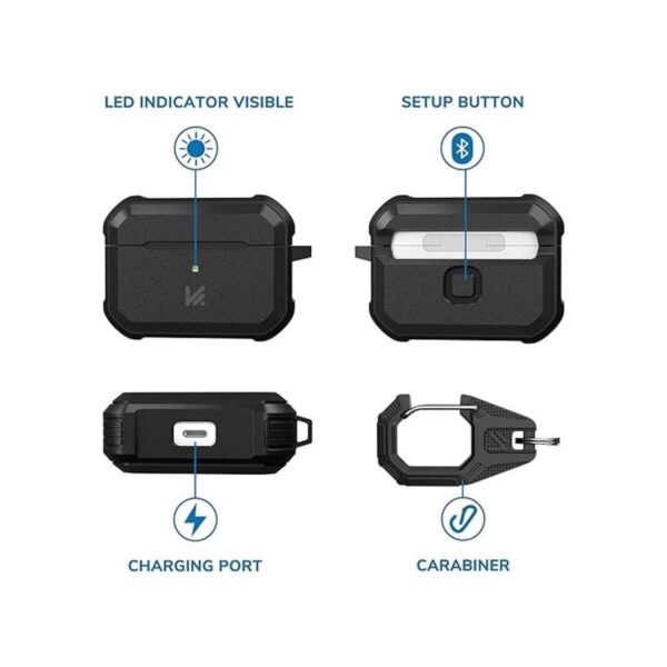 KMMIN Funda compatible con AirPods Pro funda protectora_5