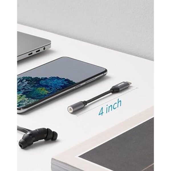 Anker Adaptador de audio USB C a 0.138 in cable de nailon_6