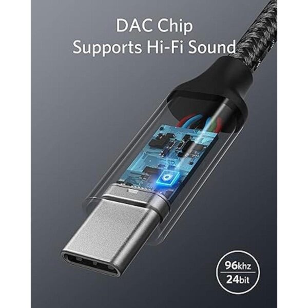Anker Adaptador de audio USB C a 0.138 in cable de nailon_3