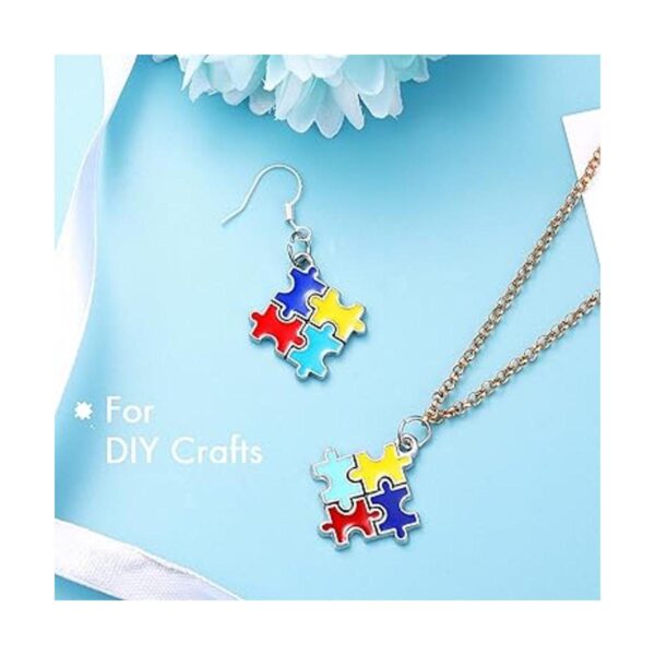 Hicarer 48 dijes para autismo con 48 anillos semiabiertos