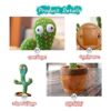 Juguete de cactus bailarín juguete parlante canta y mima_4