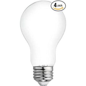 GE Refresh Juego de 4 bombillas LED A19 equivalente a 60_1
