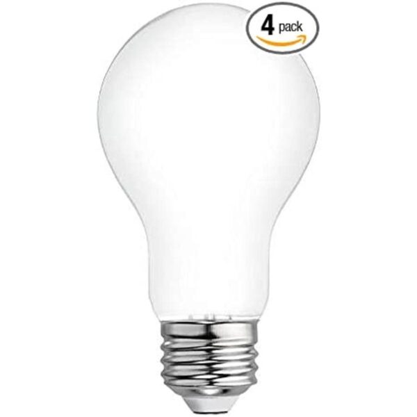 GE Refresh Juego de 4 bombillas LED A19 equivalente a 60_1