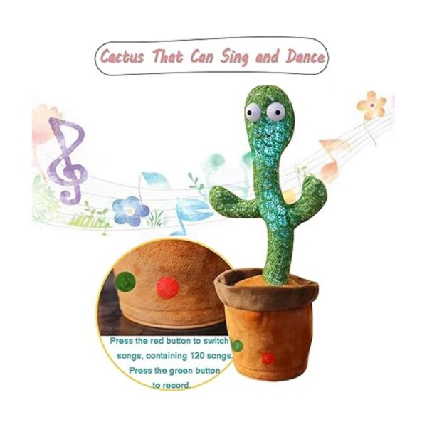 Juguete de cactus bailarín juguete parlante canta y mima_5