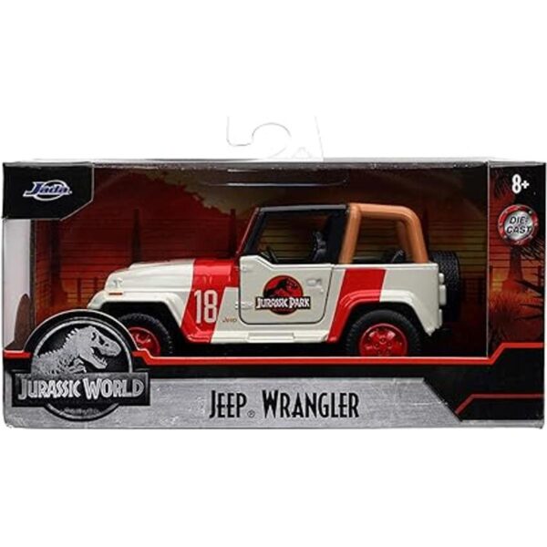 Jada Toys Jurassic World 132 Jeep Wrangler Coche fundido_6