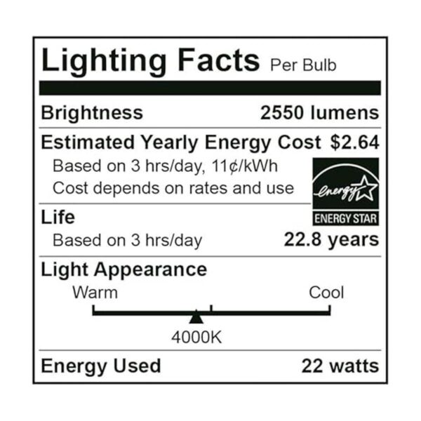 Euri Lighting EA2122W1040eh LED A21 22W equivalente a_6