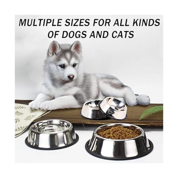 Hamiledyi Cuenco de acero inoxidable para perros y gatos