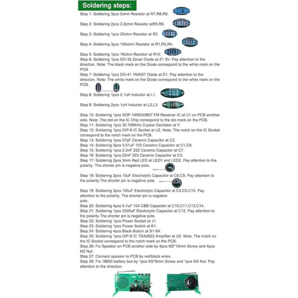 Dingdong Store Kits de radio FM Kit de proyecto de_5