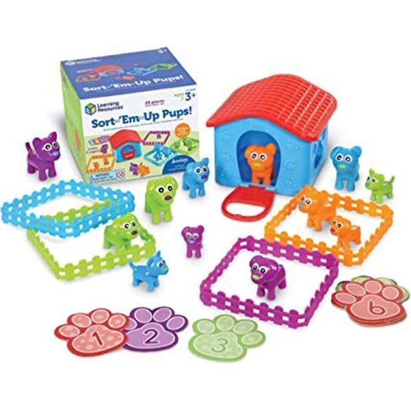 Learning Resources SortEmUp Cachorros de 28 piezas a_1