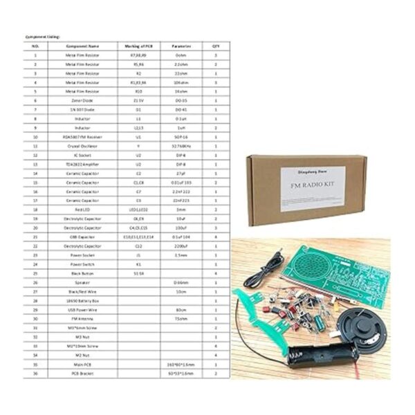 Dingdong Store Kits de radio FM Kit de proyecto de_3