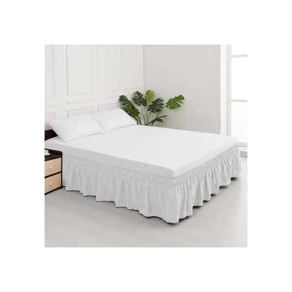 MEILA Falda de cama envolvente con tres lados de tela y_2