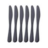 GoGeiLi Cuchillo de cena negro mate juego de cuchillos