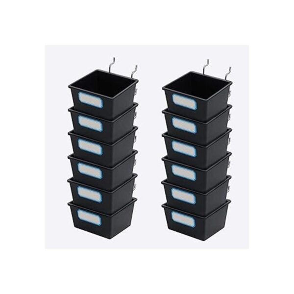 Paquete de 16 cubos para tablero de clavijas con ganchos y