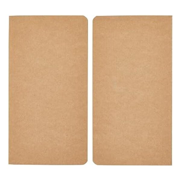 Paquete de 12 cuadernos de papel Kraft diarios forrados_4