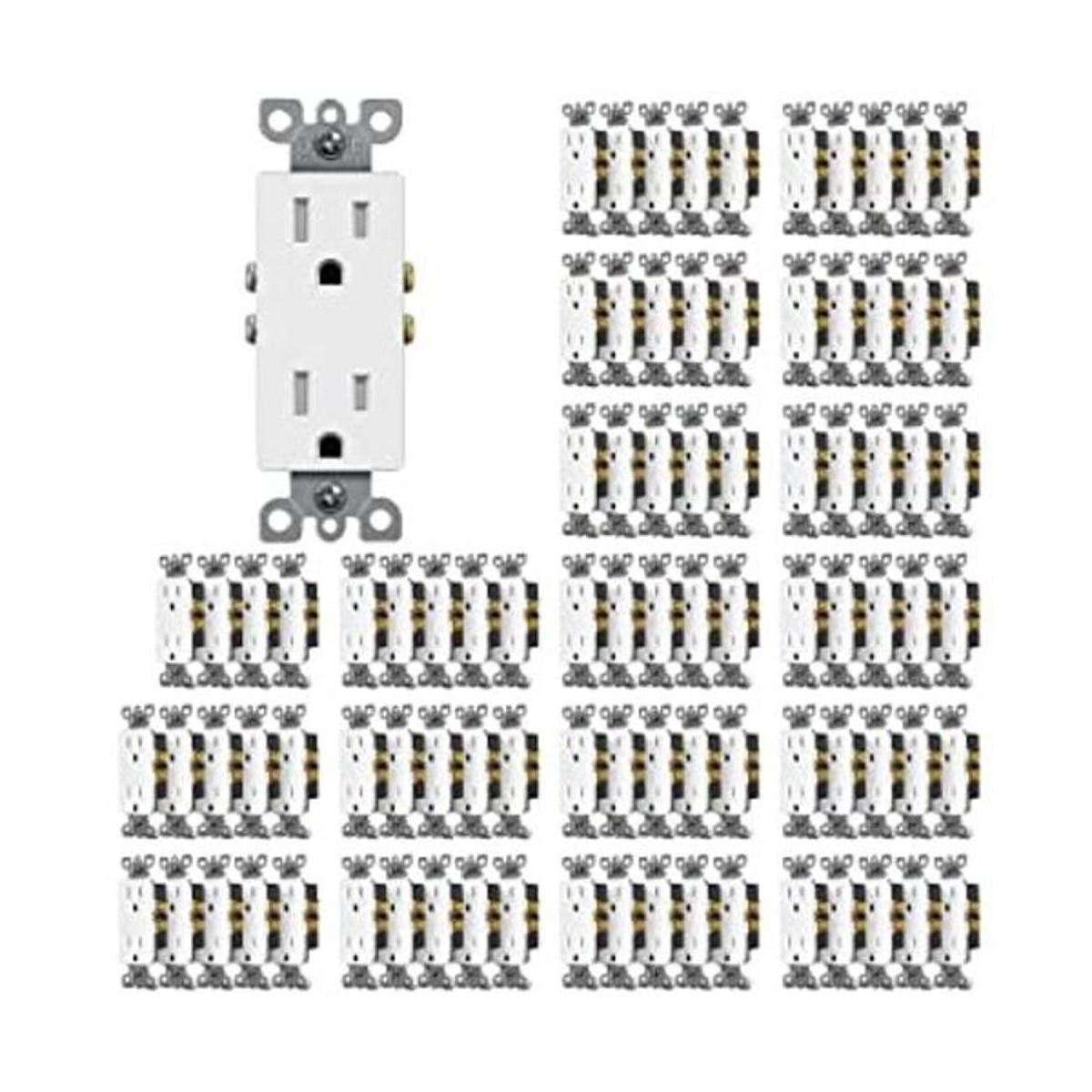 Paquete de 100 tomas de corriente CML para decoración de
