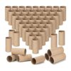 Paquete de 100 tubos de cartón para manualidades rollos