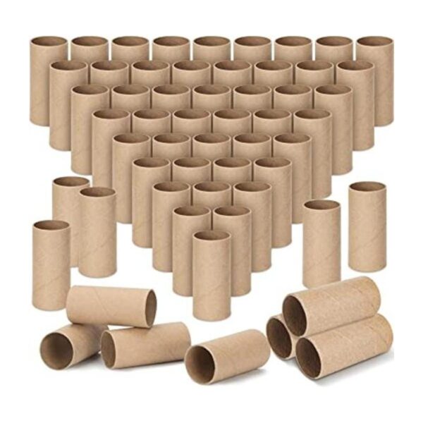 Paquete de 100 tubos de cartón para manualidades rollos